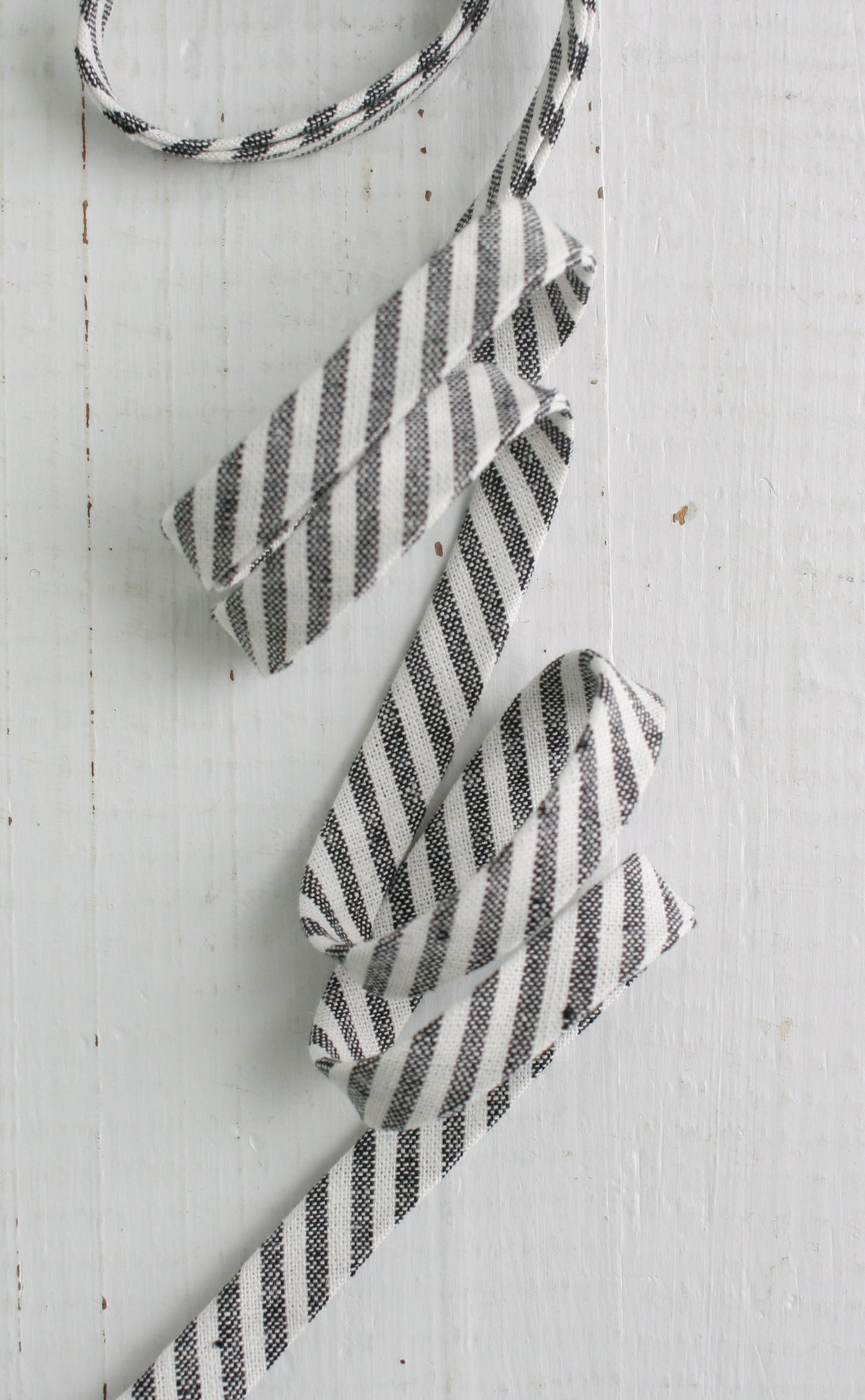 Black Linen Stripe