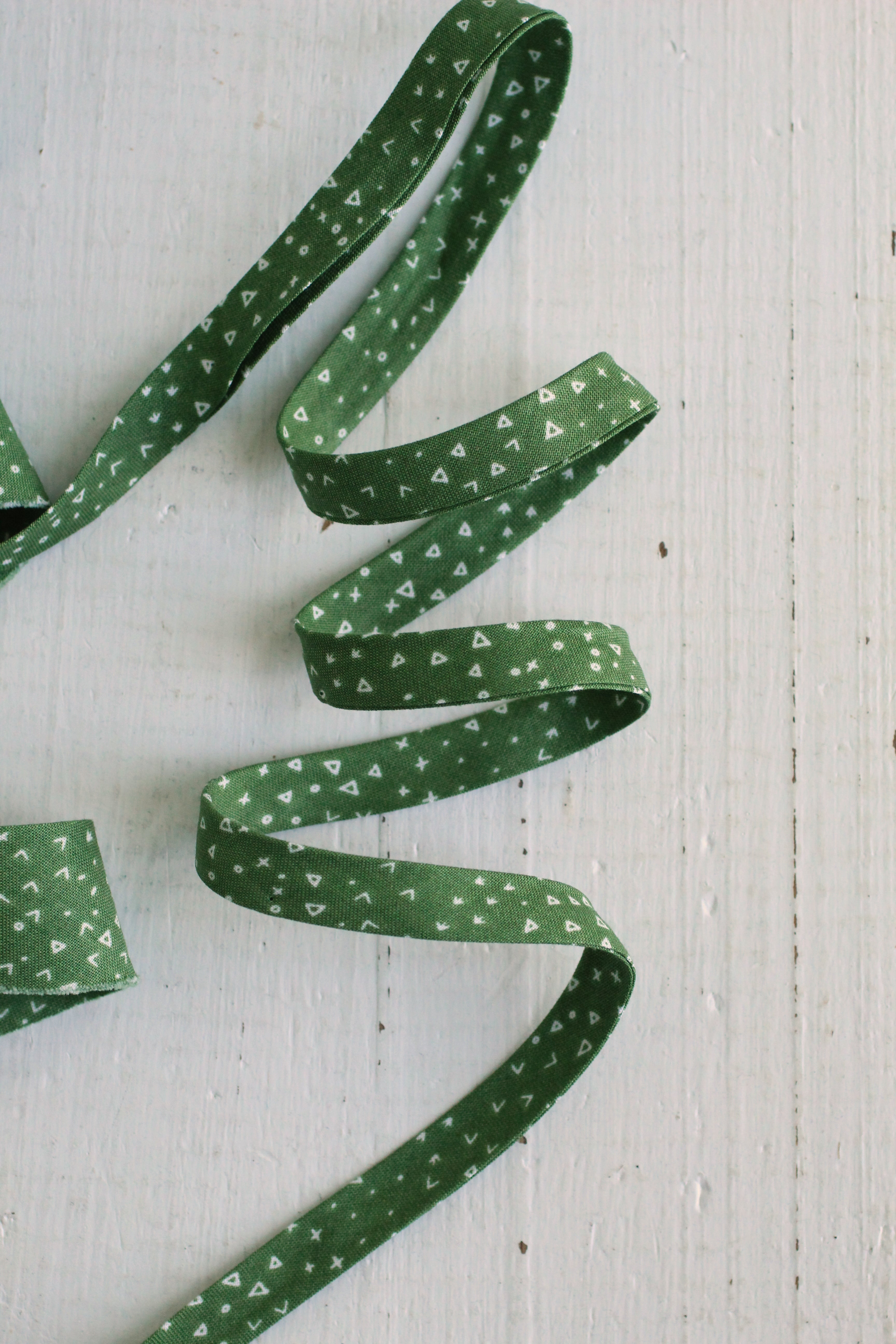 Terrain Green Bias Tape & Bias Quilt Binding