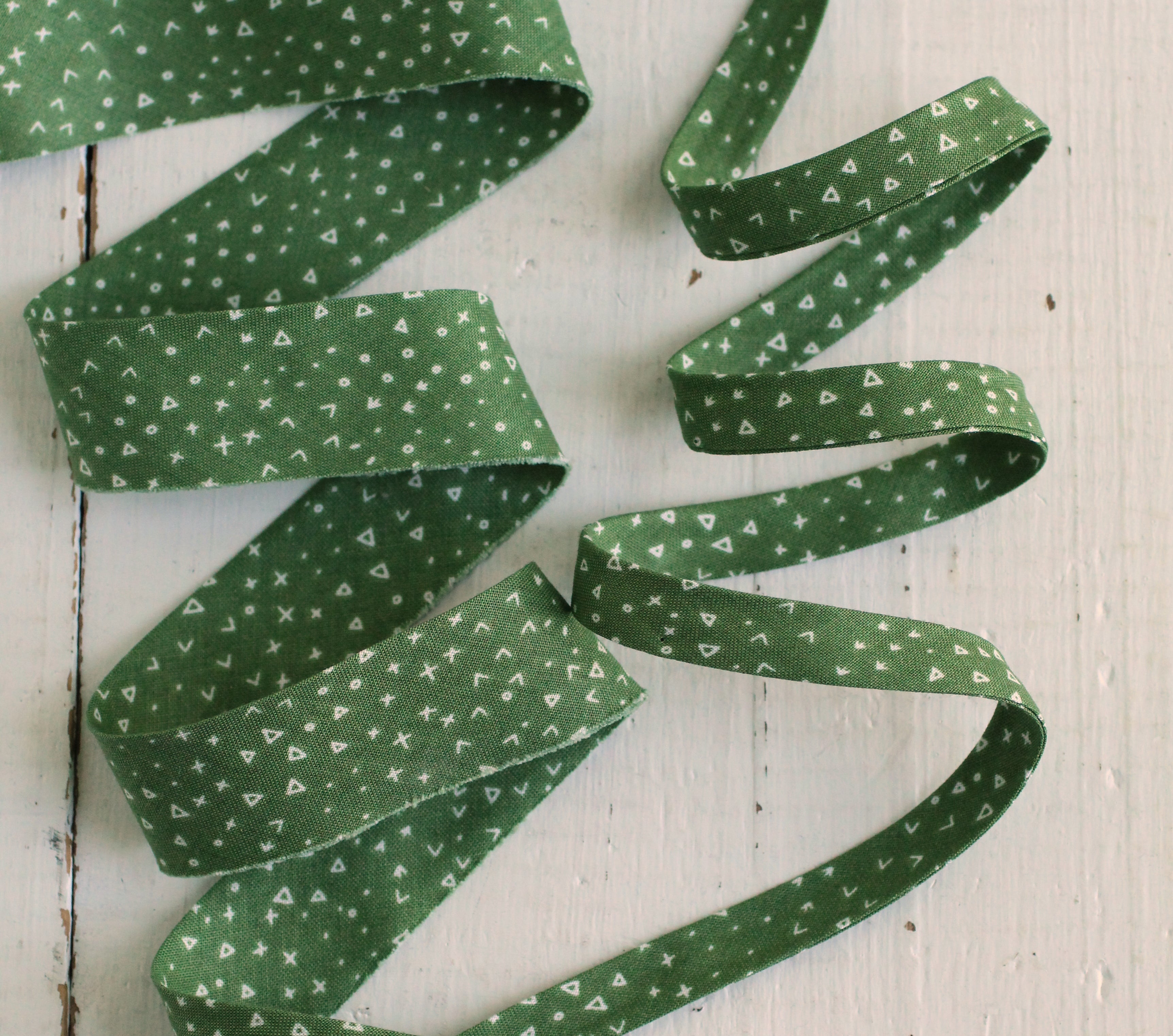 Terrain Green Bias Tape & Bias Quilt Binding
