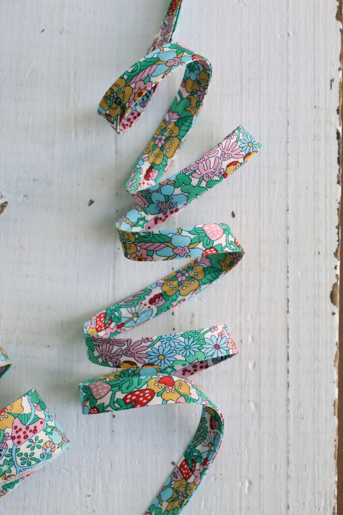 Liberty Forrest B Bias Tape & Quilt Binding, 100% Cotton