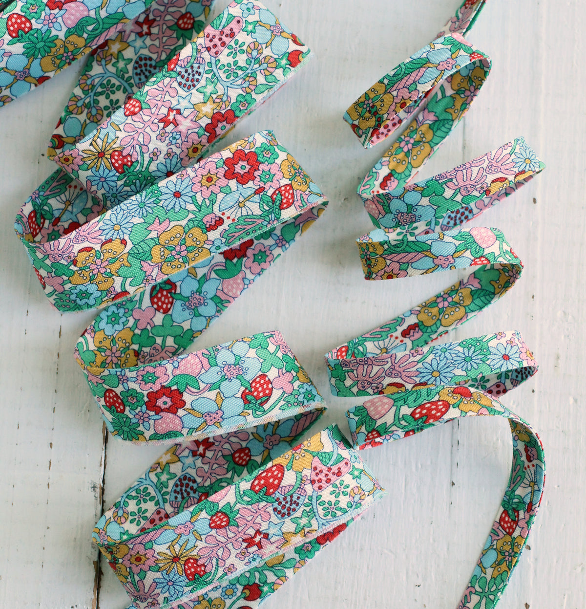 Liberty Forrest B Bias Tape & Quilt Binding, 100% Cotton
