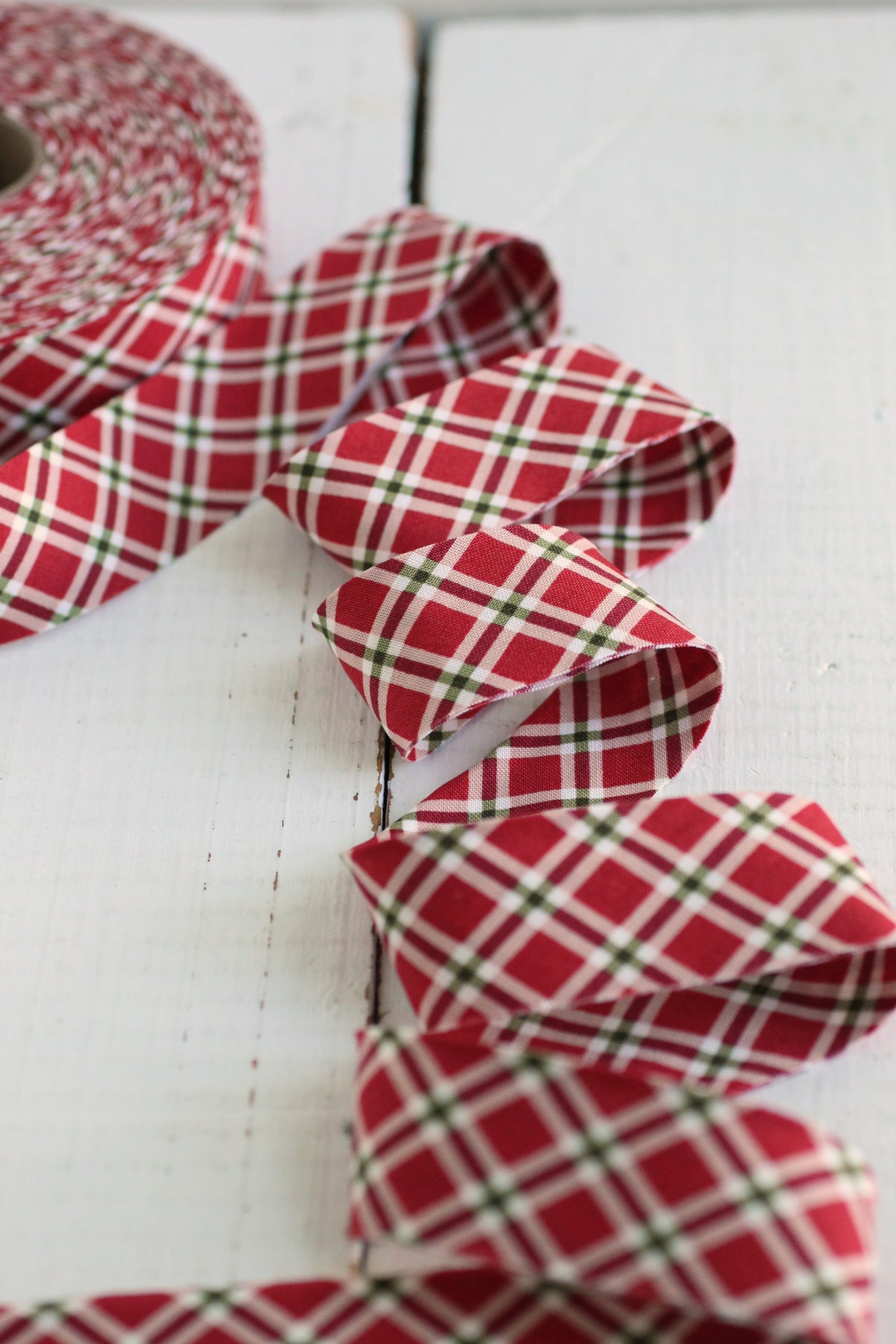 Christmas Plaid Bias Tape & Bias Quilt Binding
