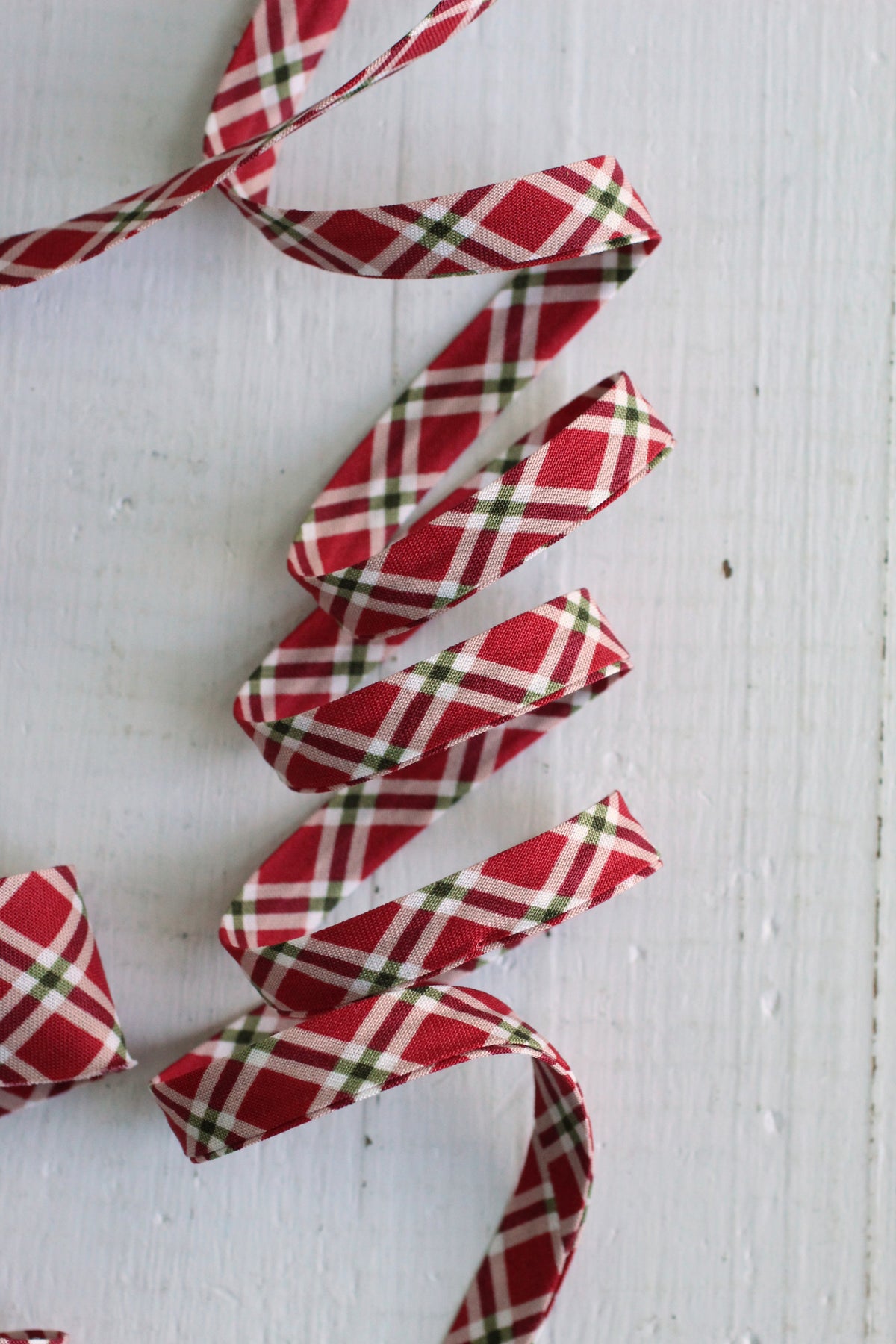 Christmas Plaid Bias Tape & Bias Quilt Binding
