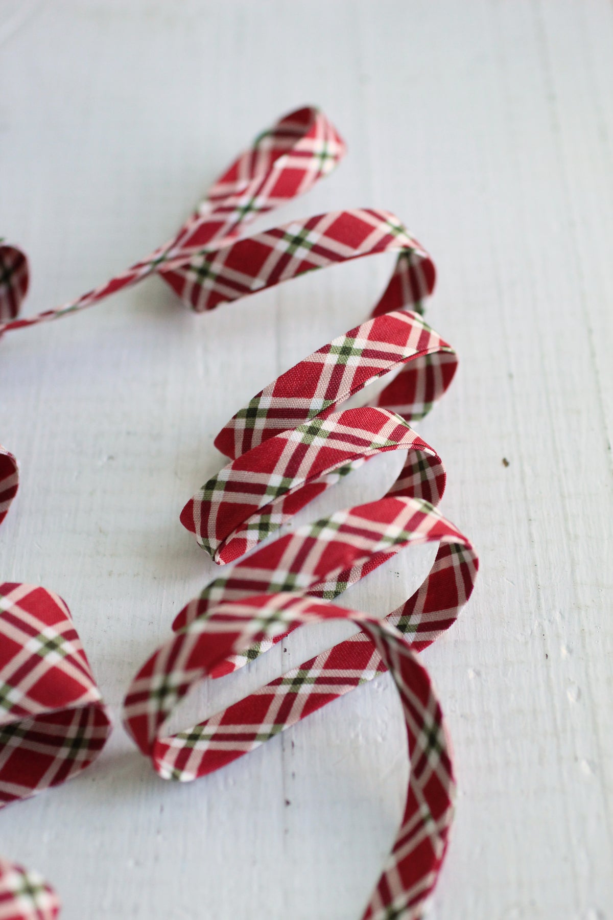 Christmas Plaid Bias Tape & Bias Quilt Binding