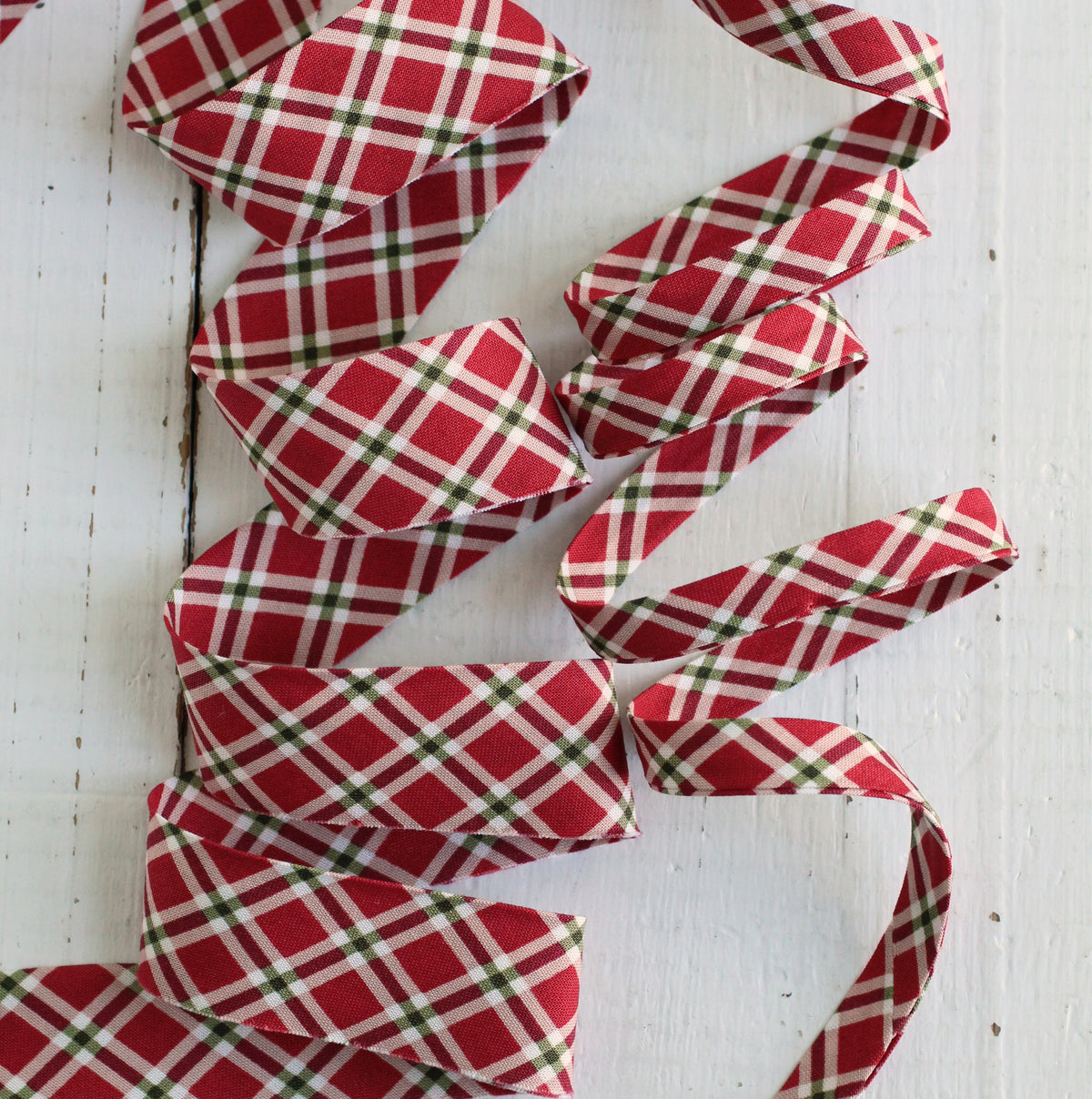 Christmas Plaid Bias Tape & Bias Quilt Binding