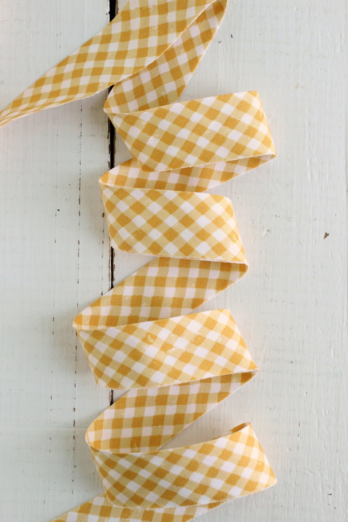 Perfect Yellow Gingham Bias Tape & Bias Quilt Binding