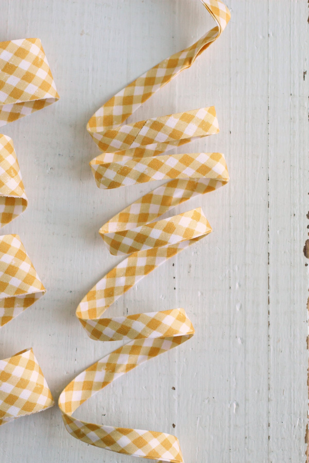 Perfect Yellow Gingham Bias Tape & Bias Quilt Binding