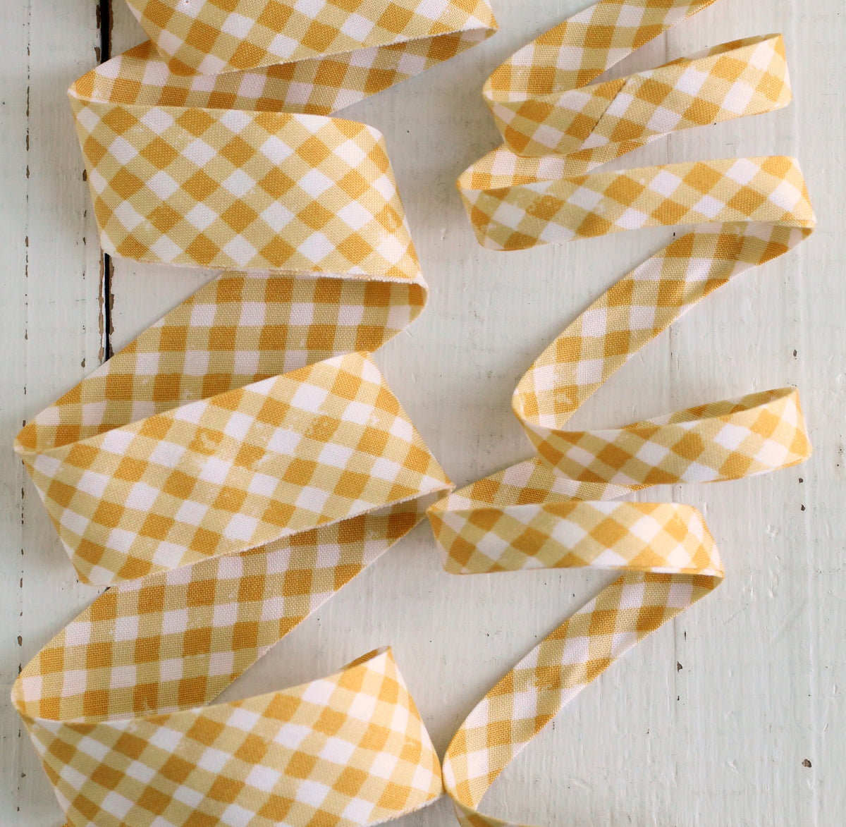 Perfect Yellow Gingham Bias Tape & Bias Quilt Binding