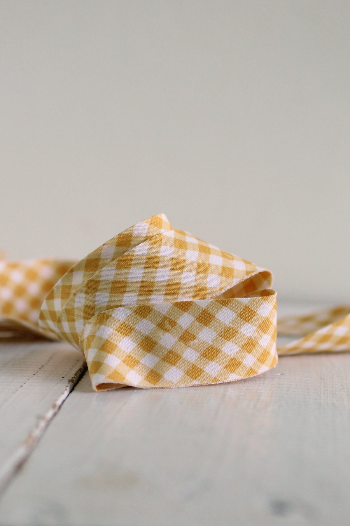 Perfect Yellow Gingham Bias Tape & Bias Quilt Binding