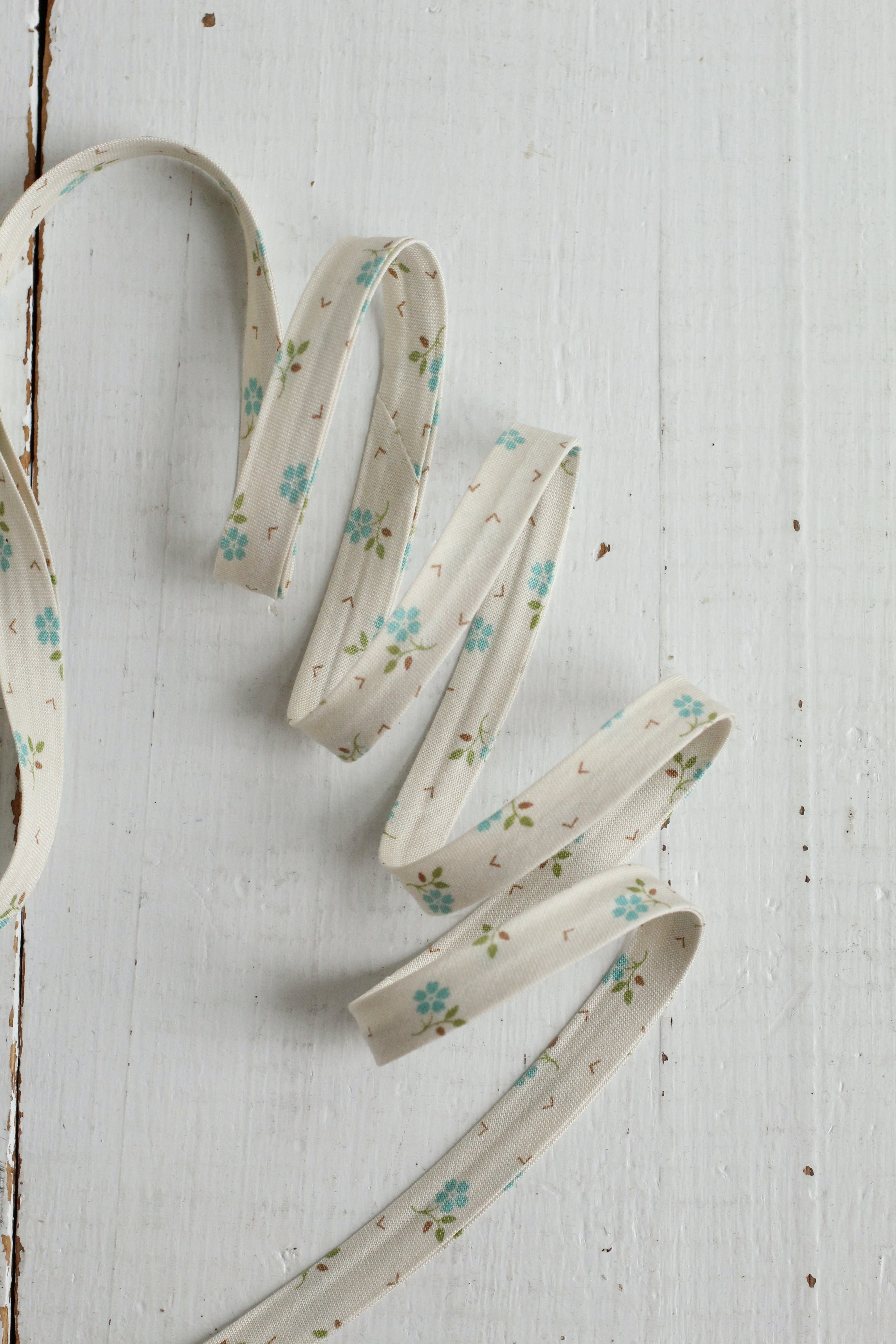 Wedgewood Floral Bias Tape