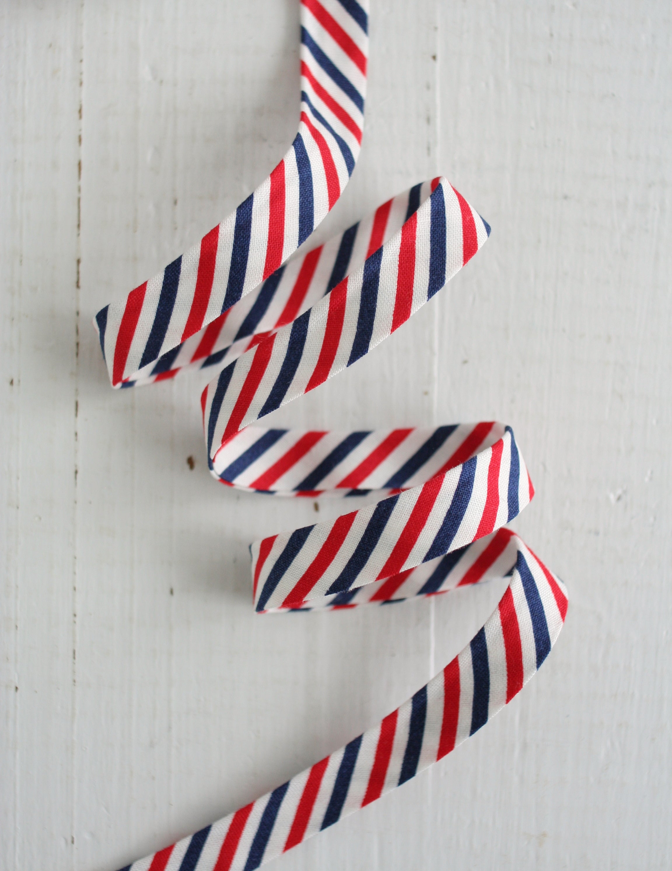 Navy & Red Stripe