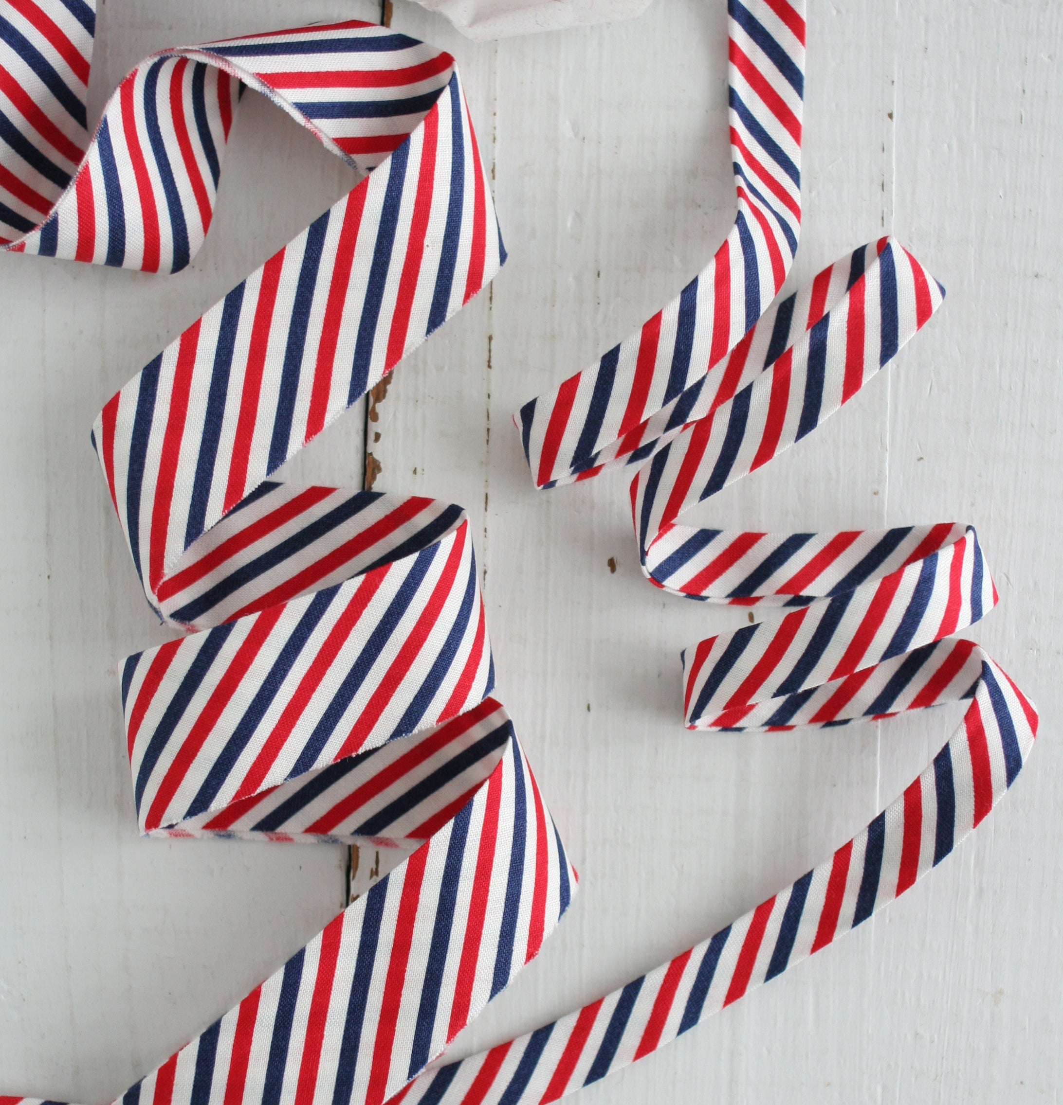 Navy & Red Stripe
