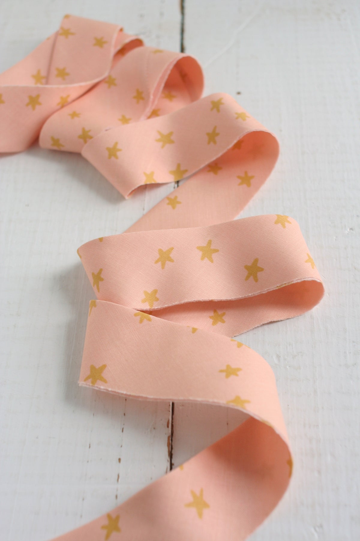 Starry Peach Bias Tape Bias Quilt Binding