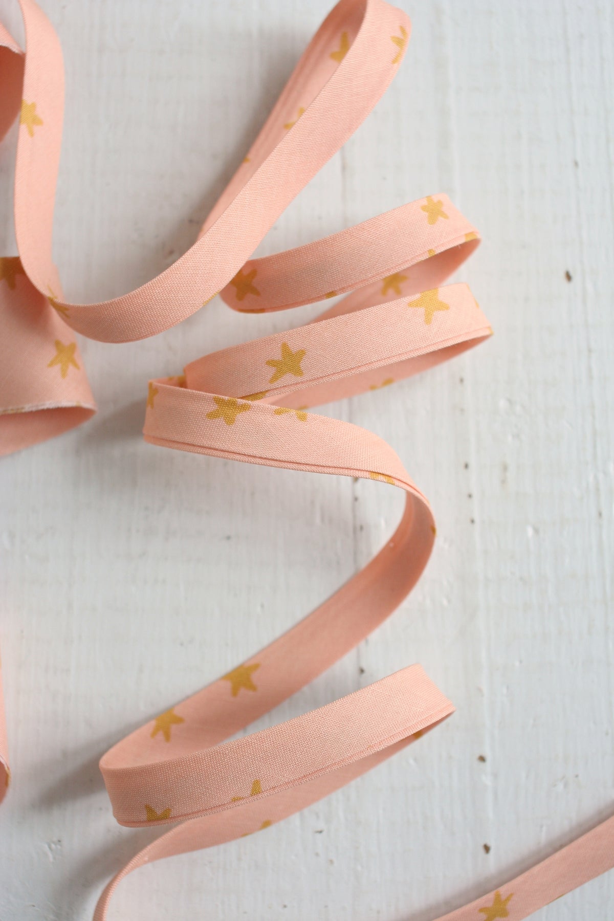 Starry Peach Bias Tape Bias Quilt Binding
