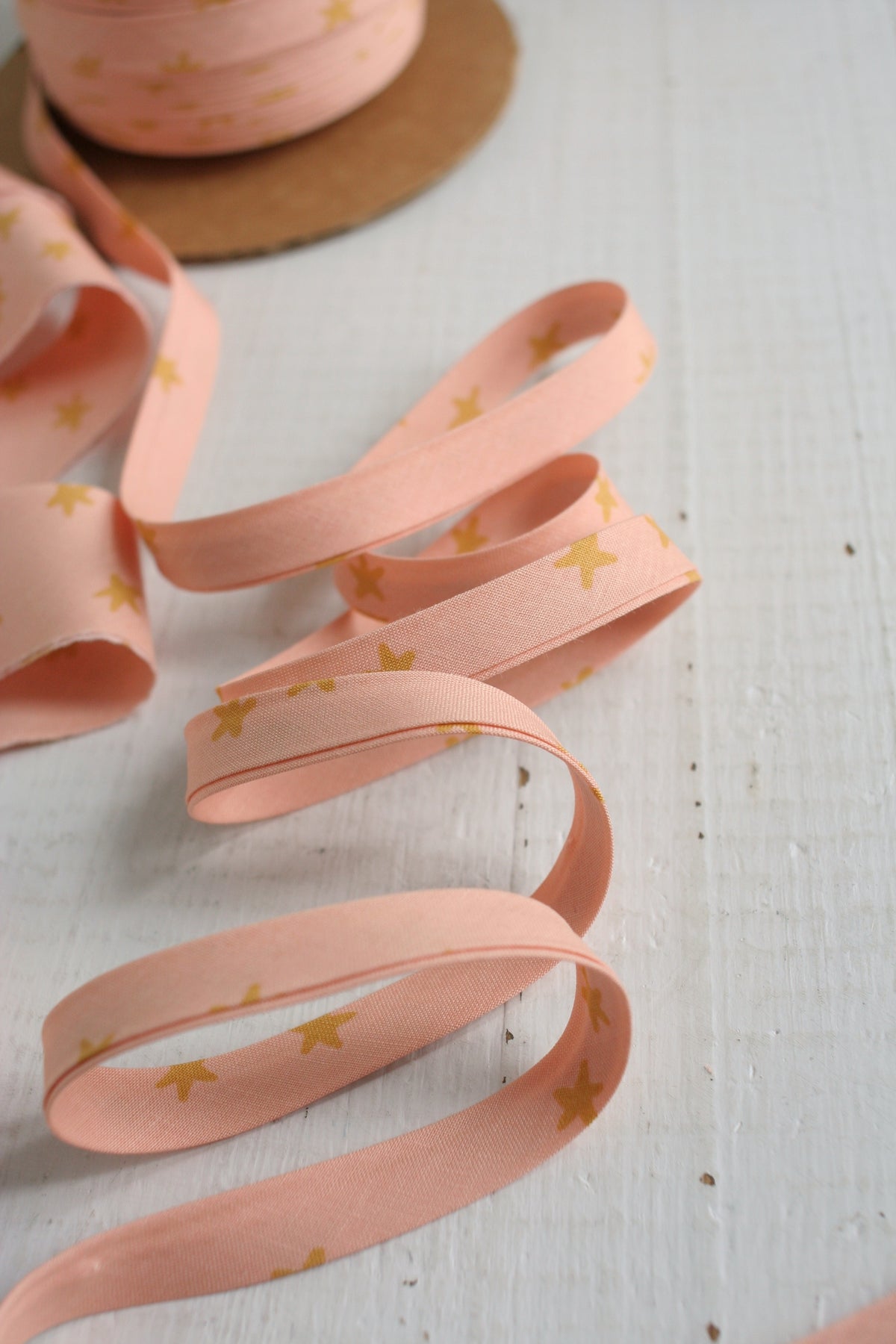 Starry Peach Bias Tape Bias Quilt Binding