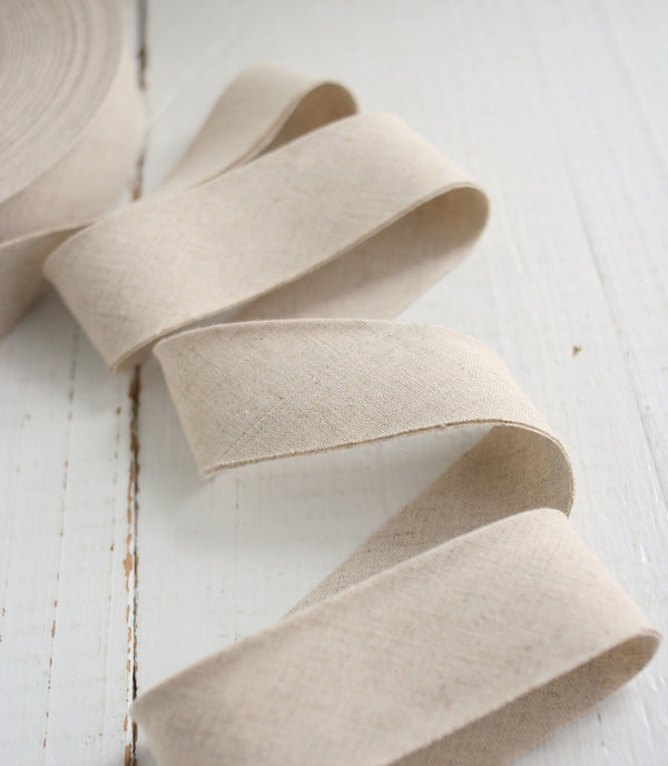 Linen Rivet Binding Natural Linen Bias Tape & Quilt Binding - Bessie Pearl Binding Co.