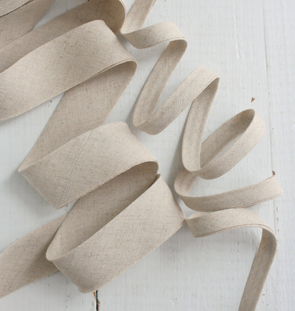 Natural Linen Bias Tape & Quilt Binding - Bessie Pearl Binding Co.
