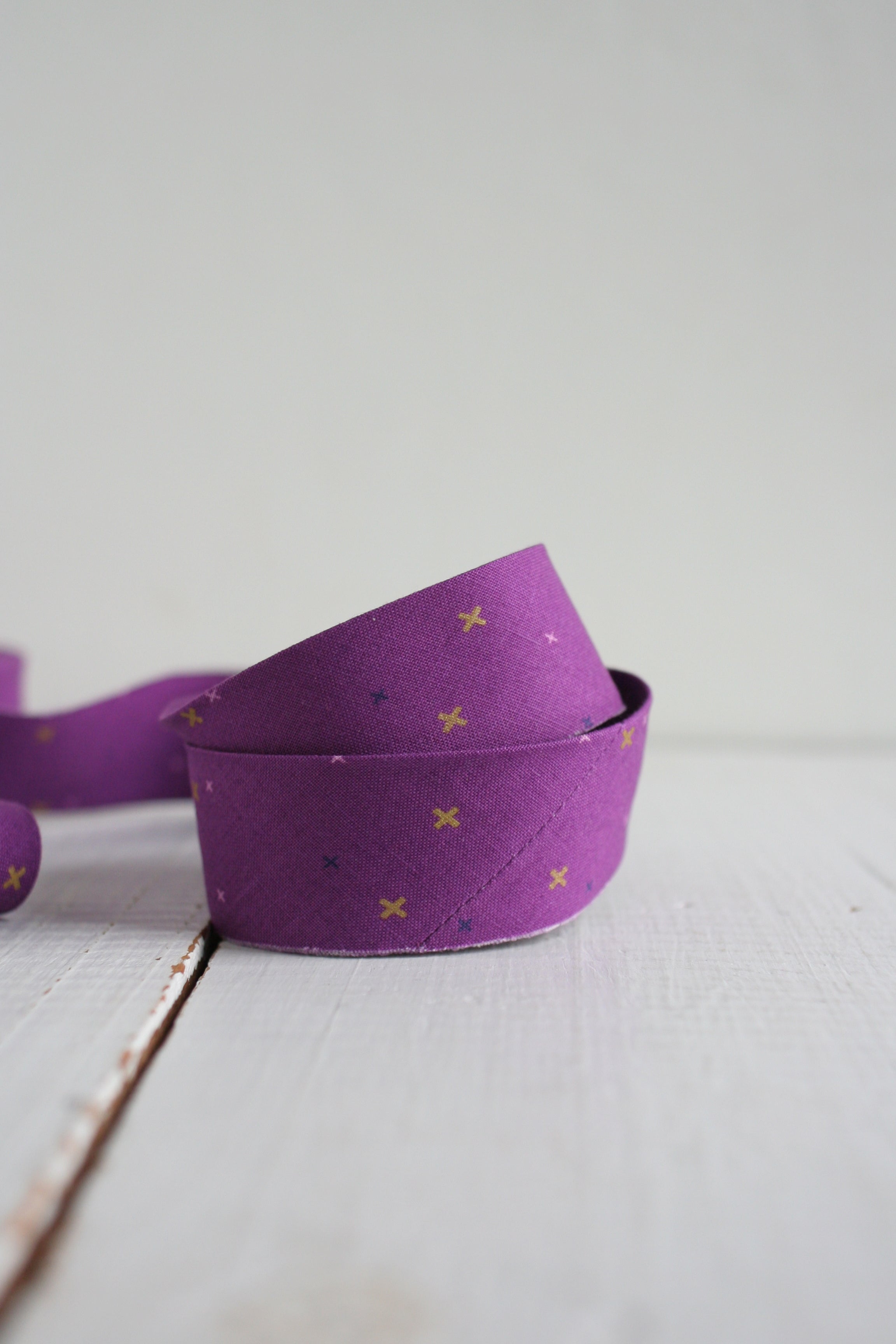 Eggplant Sparkler Bias Quilt Binding