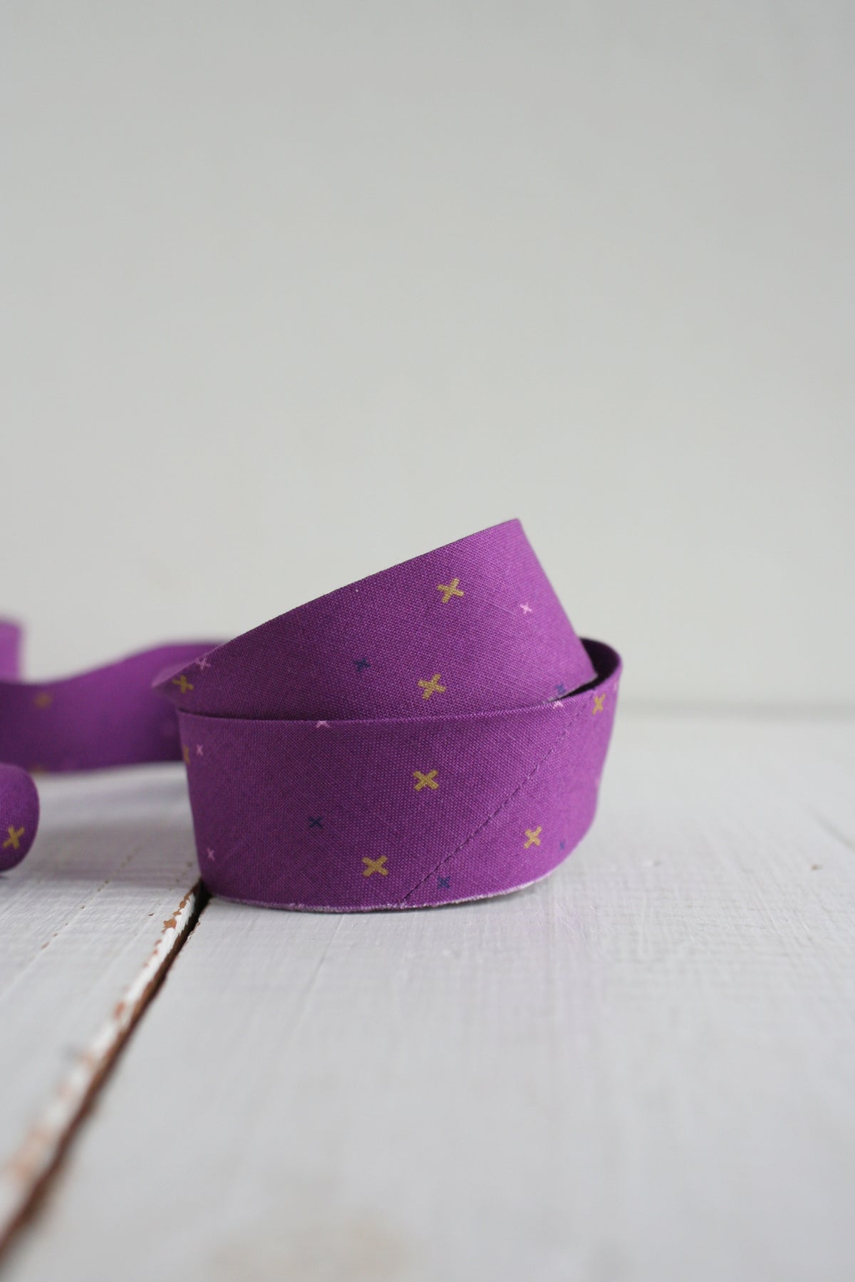 Eggplant Sparkler Bias Quilt Binding