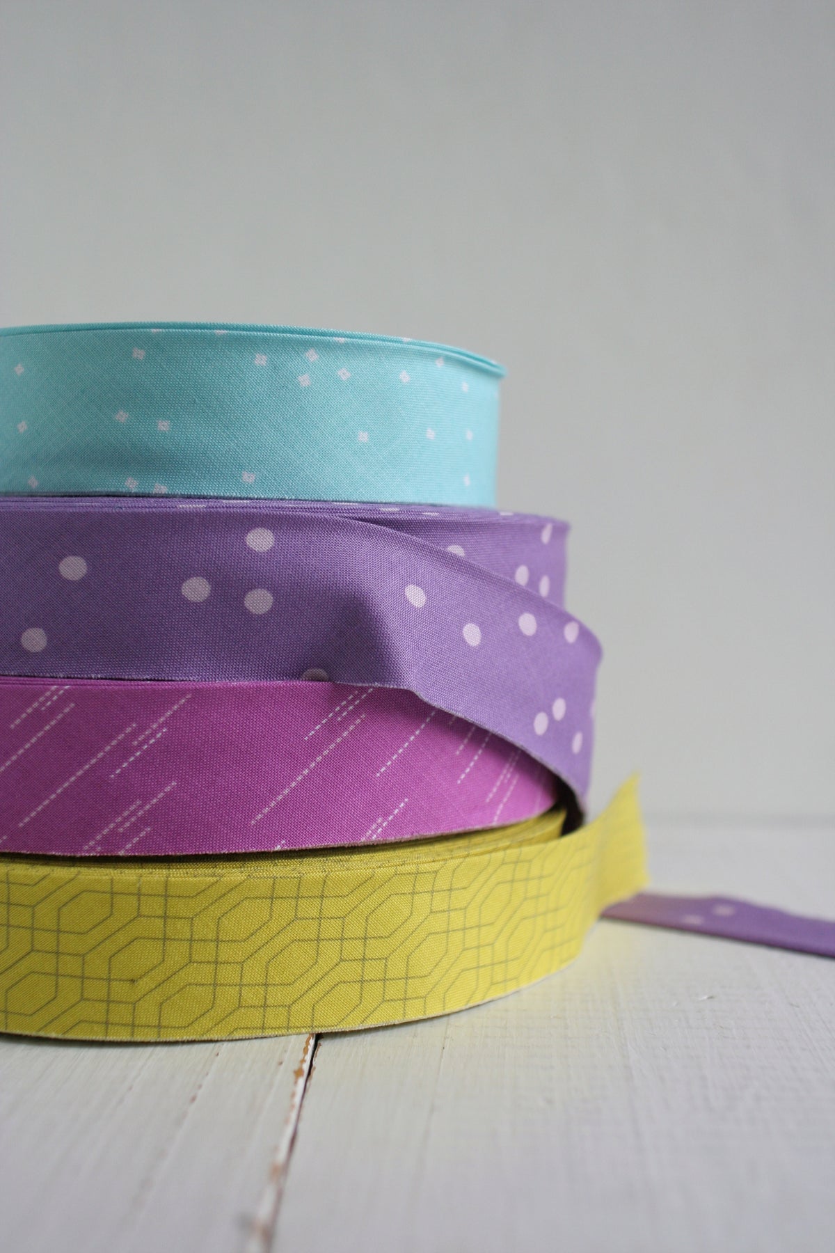 Citron Lattice Bias Tape Bias Quilt Binding