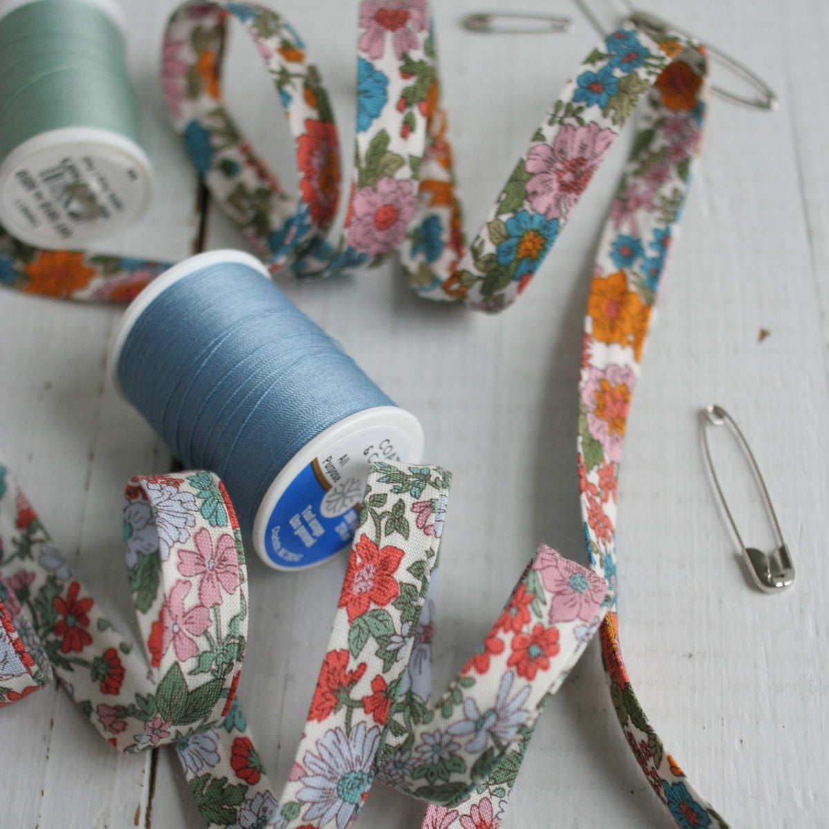 Liberty Annabell C Bias Tape & Quilt Binding, 100% Cotton