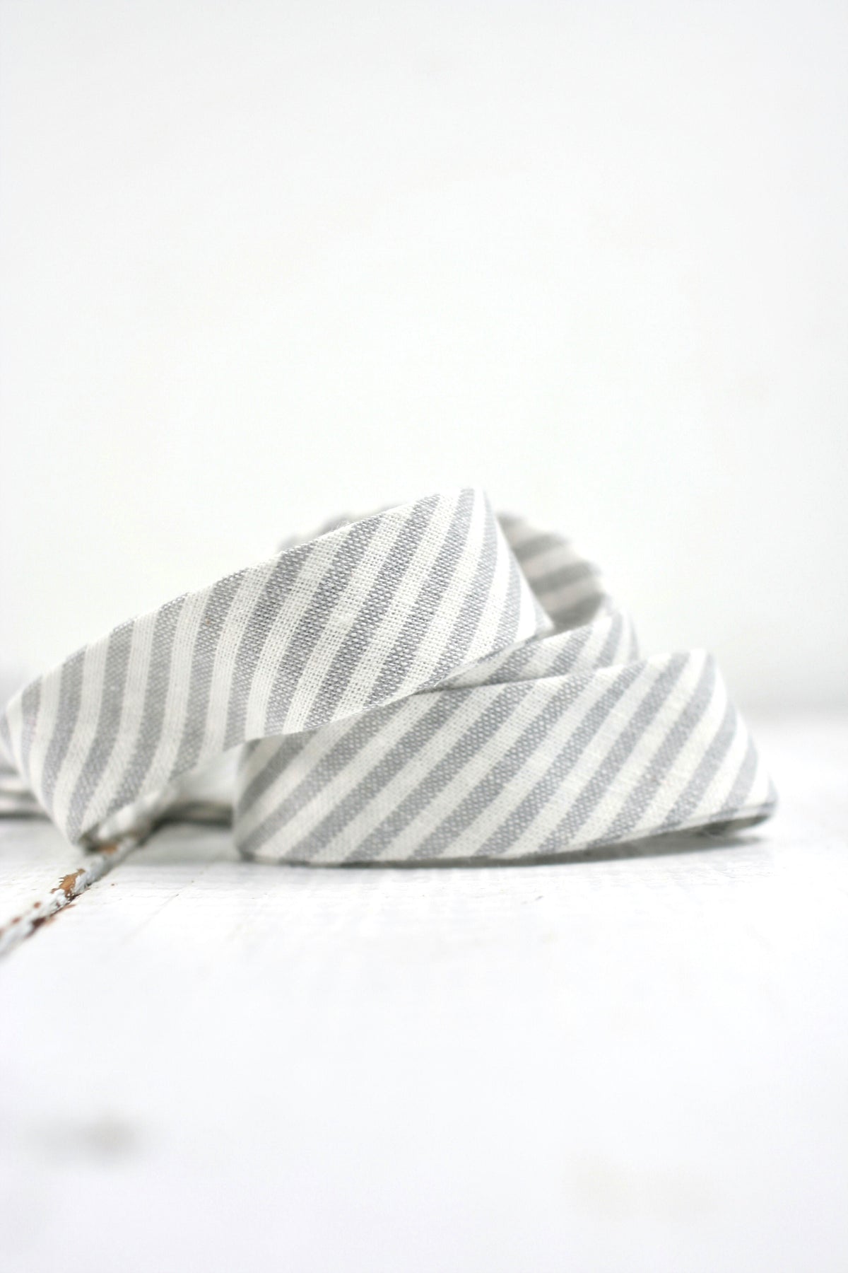 Gray Linen Stripe
