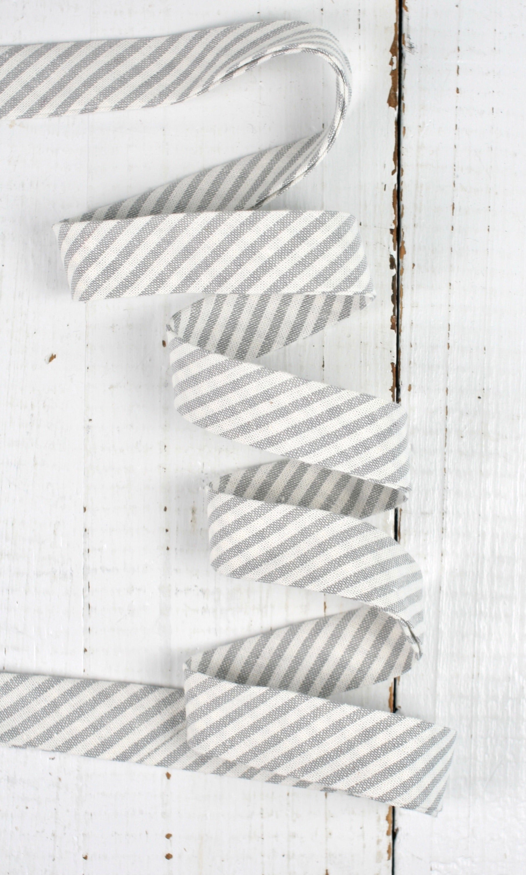 Gray Linen Stripe